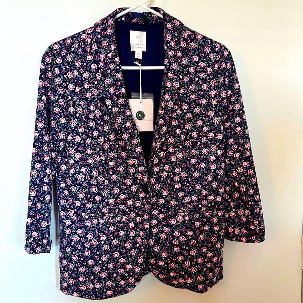Kohls Lauren Conrad Floral Blazer